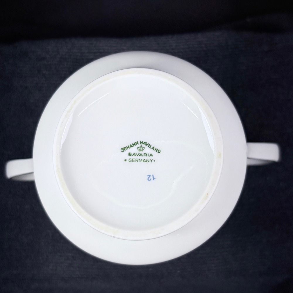 Johann Haviland Bavarian China Forever Spring Creamer & Sugar - Picture 13 of 16